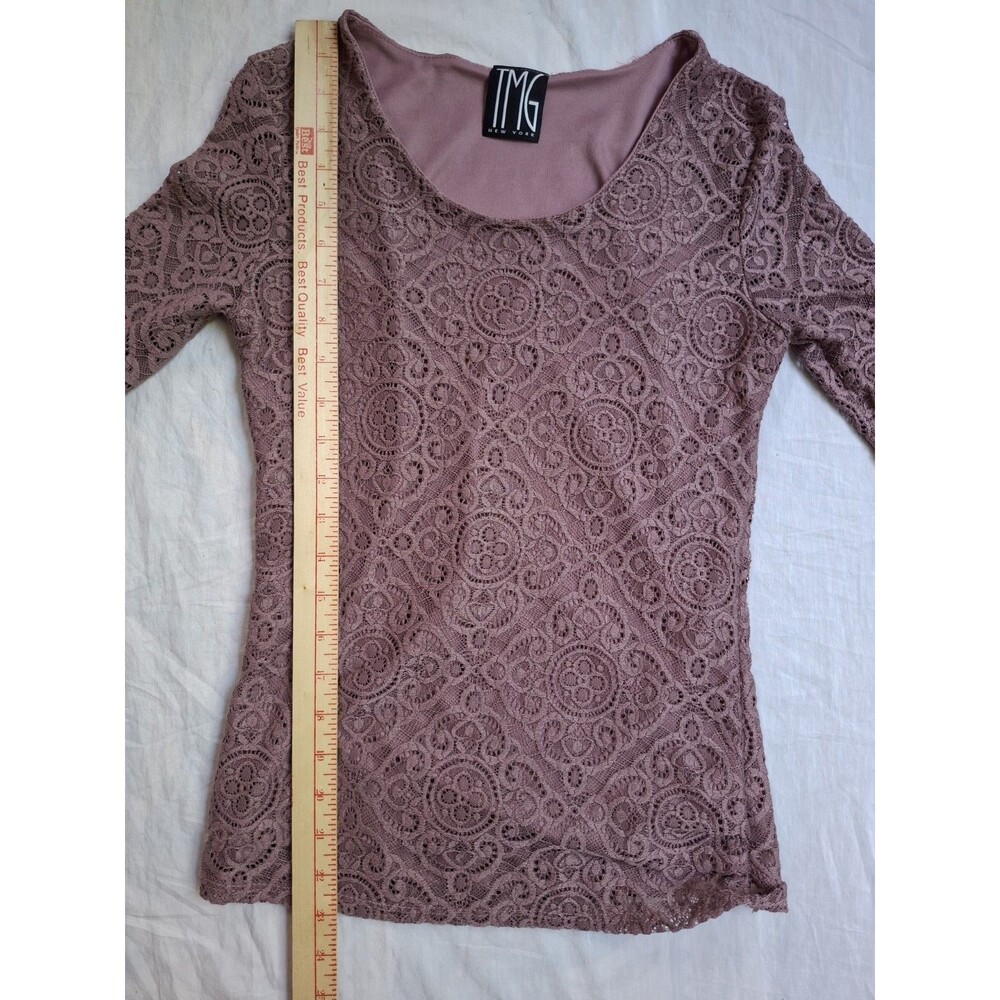 Y2K TMG New York Fairycore Lace Whimsigoth Romantic Bell Sleeve Women's Small - Picture 8 of 15